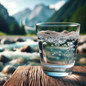 Wasserglas natur trinken
